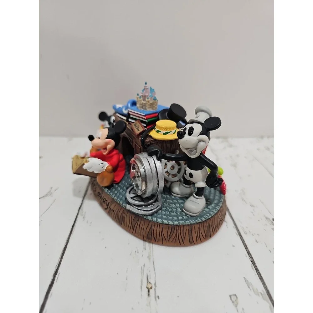 Disney Time Works When Walts Away 4 Generations Mickey Mouse Desk Clock